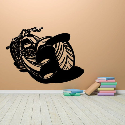 Image of Motorcycle Wall Decal - Vinyl Decal - Car Decal - CD003