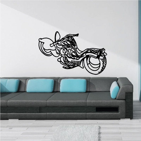 Image of Motorcycle Wall Decal - Vinyl Decal - Car Decal - CD007