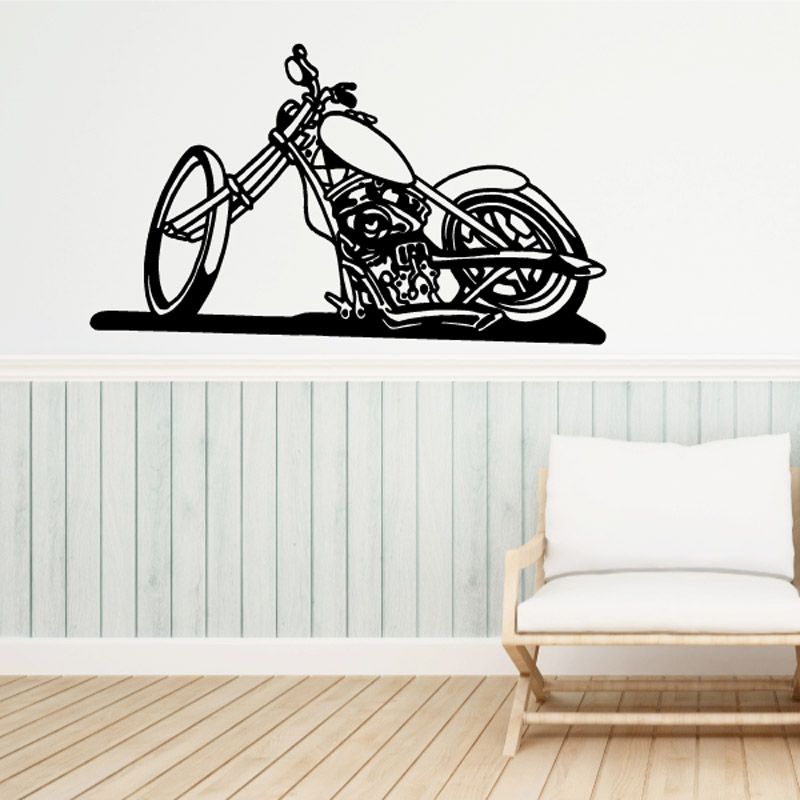 Image of Motorcycle Wall Decal - Vinyl Decal - Car Decal - CD015