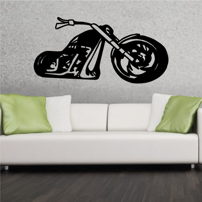 Image of Motorcycle Wall Decal - Vinyl Decal - Car Decal - CD025