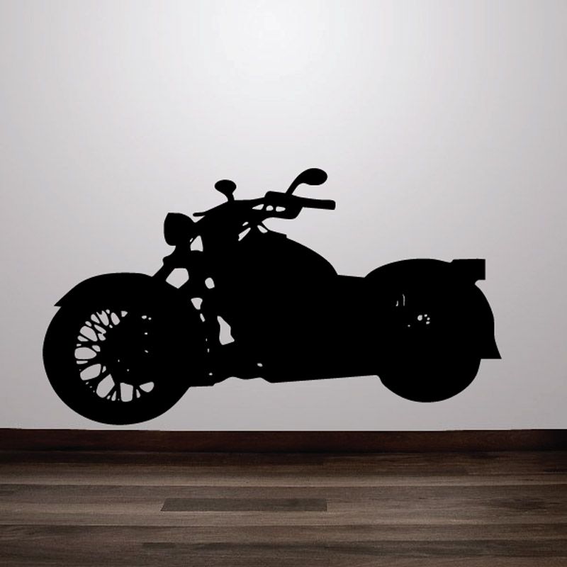 Image of Motorcycle Wall Decal - Vinyl Decal - Car Decal - CD078