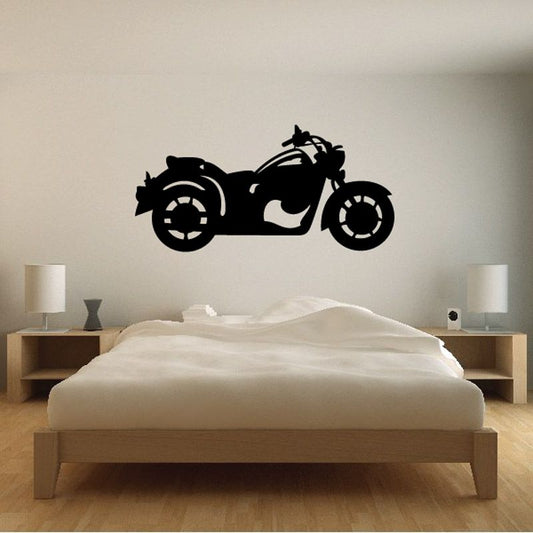 Image of Motorcycle Wall Decal - Vinyl Decal - Car Decal - CD104