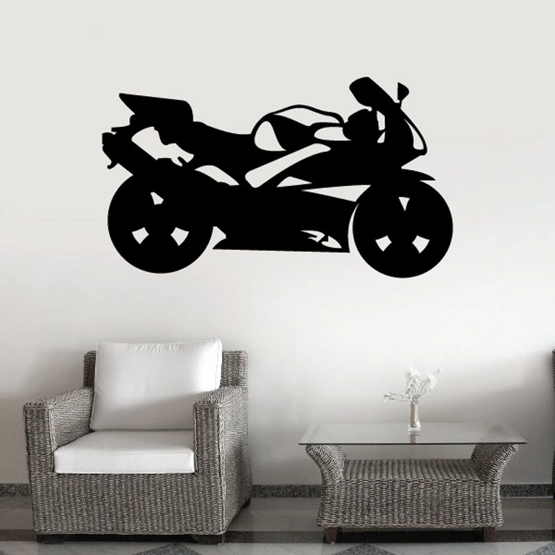 Image of Motorcycle Wall Decal - Vinyl Decal - Car Decal - CD45