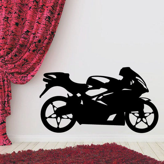 Image of Motorcycle Wall Decal - Vinyl Decal - Car Decal - CD47