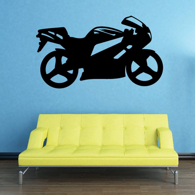 Image of Motorcycle Wall Decal - Vinyl Decal - Car Decal - CD54