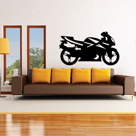 Image of Motorcycle Wall Decal - Vinyl Decal - Car Decal - CD64