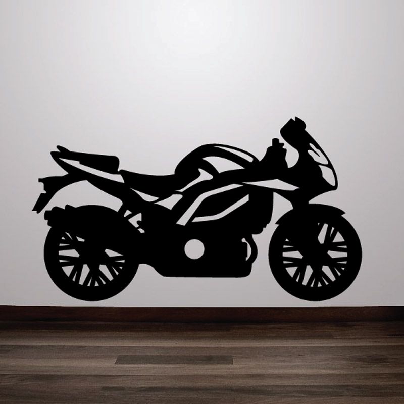 Image of Motorcycle Wall Decal - Vinyl Decal - Car Decal - CD66