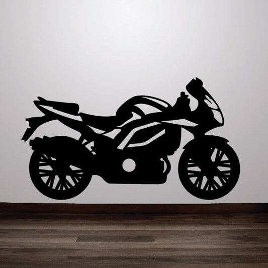 Image of Motorcycle Wall Decal - Vinyl Decal - Car Decal - CD66