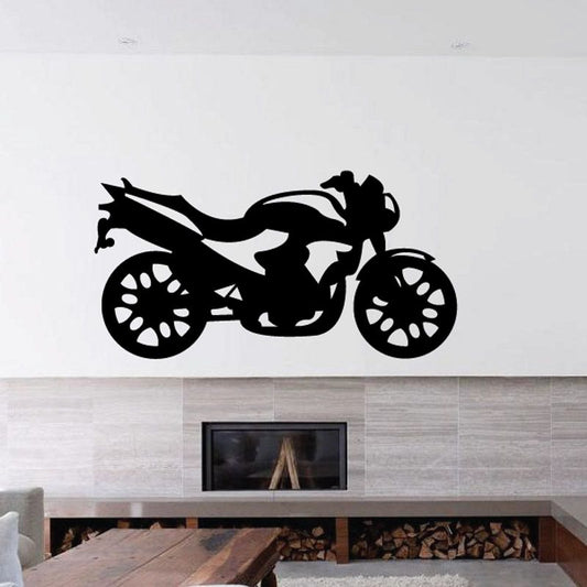 Image of Motorcycle Wall Decal - Vinyl Decal - Car Decal - CD76