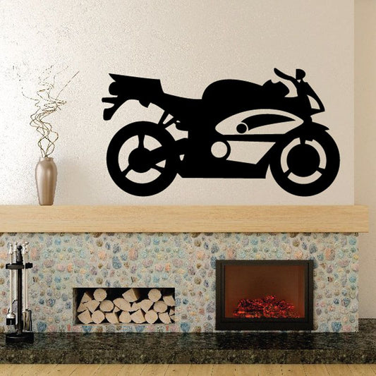 Image of Motorcycle Wall Decal - Vinyl Decal - Car Decal - CD95