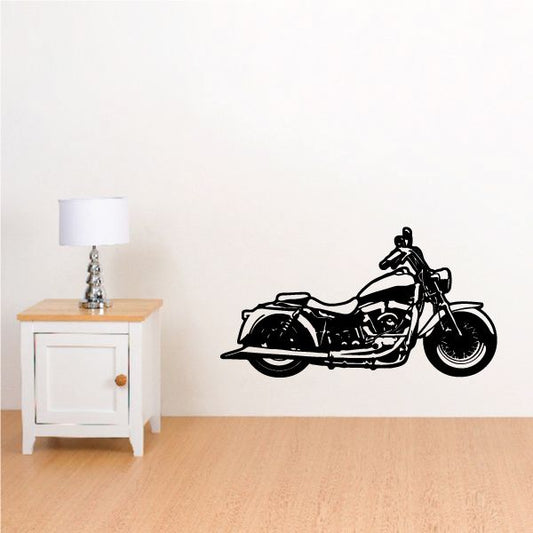 Image of Motorcycle Wall Decal - Vinyl Decal - Car Decal - Large 009