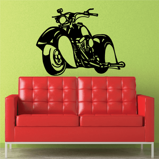 Image of Motorcycle Wall Decal - Vinyl Decal - Car Decal - Large 033