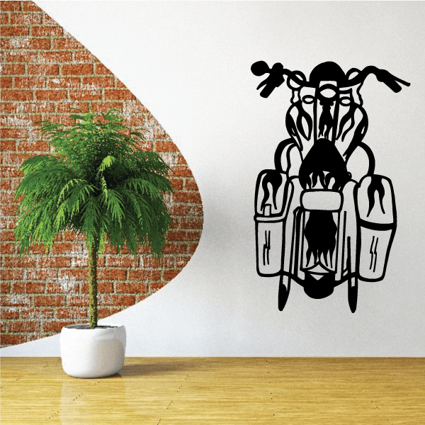 Image of Motorcycle Wall Decal - Vinyl Decal - Car Decal - Large 051