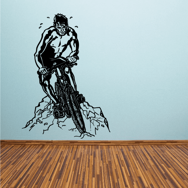 Image of Mountain Bike Rider Decal