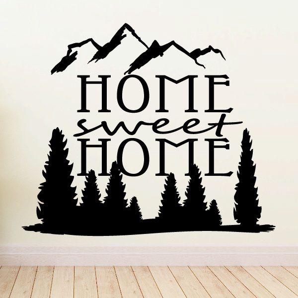 Image of Mountain Home Sweet Home Wall Decal