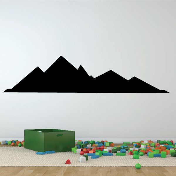 Image of Mountains Wall Decal - Vinyl Decal - Car Decal - MC84