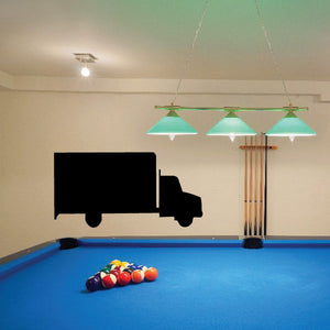 Black moving truck wall decal, vinyl truck silhouette