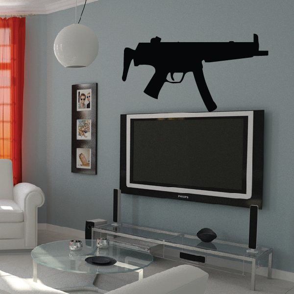 Image of MP5 Machine Gun Decal