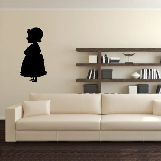 Image of Mrs Clause Profile Silhouette Decal