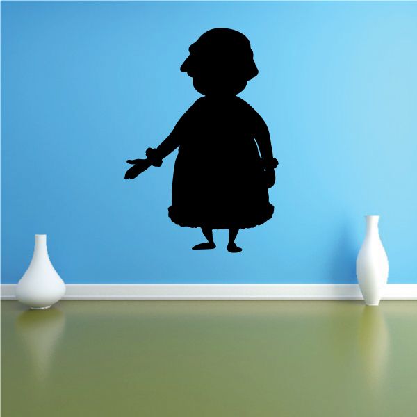 Image of Mrs Clause Silhouette Decal