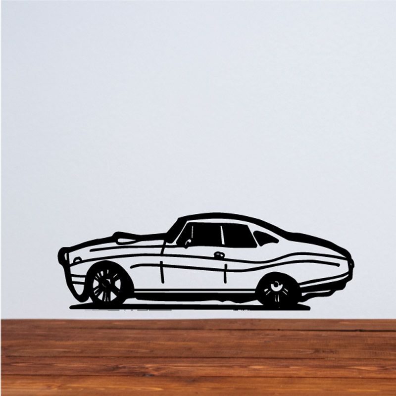 Image of Muscle Car Cartoon decal