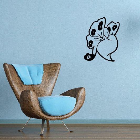 Image of Mushroom Butterfly Decal