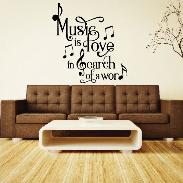 Image of Music Is Love In Search Of A Word Decal