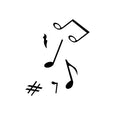 Image of Music Note Decals