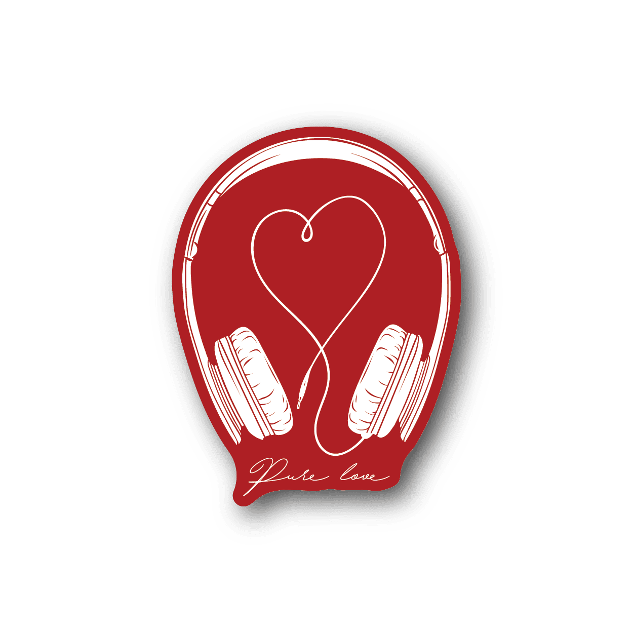 Image of Music Pure Love Sticker