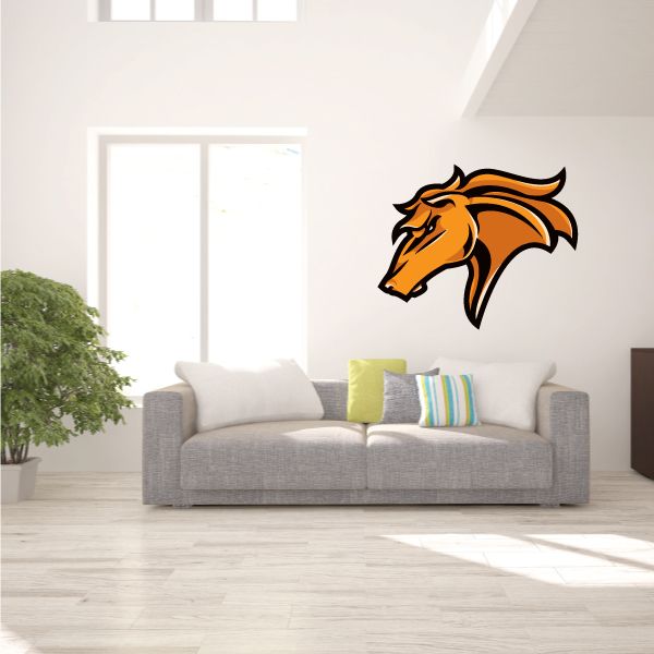 Image of Mustang Mascot Wall Decal - Vinyl Car Sticker - Uscolor007