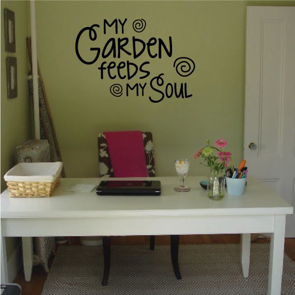 Image of My Garden Feeds My Soul Wall Decal