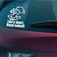 Image of Naked Calvin - Life is Short Man Decals