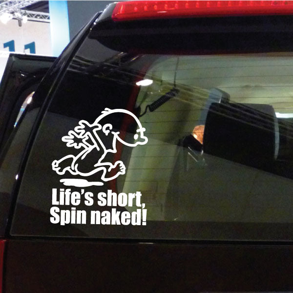 Image of Naked Calvin - Life is Short Man Decals