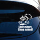 Image of Naked Calvin - Life is Short Man Decals