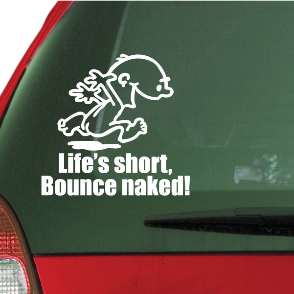 Image of Naked Calvin - Life is Short Man Decals