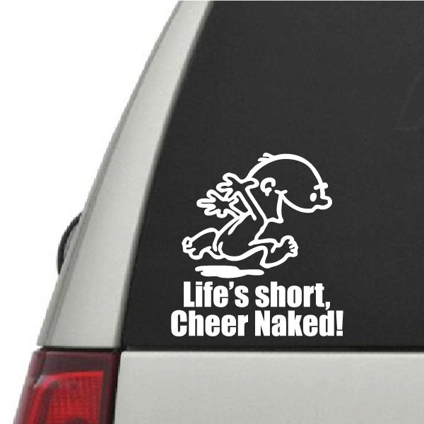 Image of Naked Calvin - Life is Short Man Decals