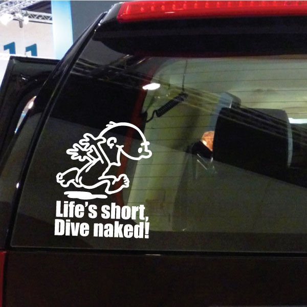 Image of Naked Calvin - Life is Short Man Decals