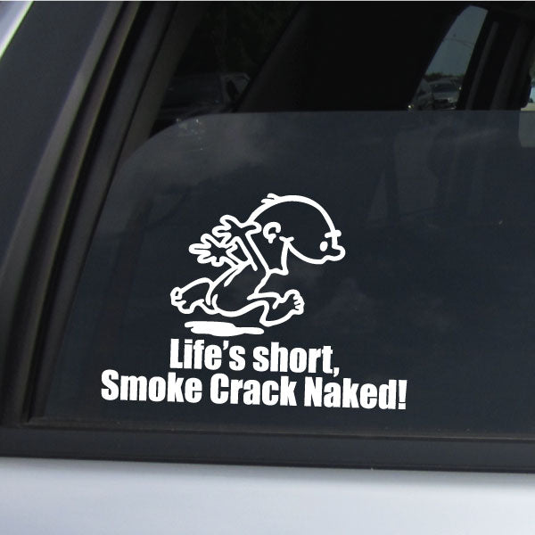 Image of Naked Calvin - Life is Short Man Decals