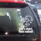 Image of Naked Calvin - Life is Short Man Decals