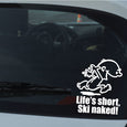 Image of Naked Calvin - Life is Short Man Decals