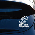 Image of Naked Calvin - Life is Short Man Decals