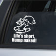 Image of Naked Calvin - Life is Short Man Decals