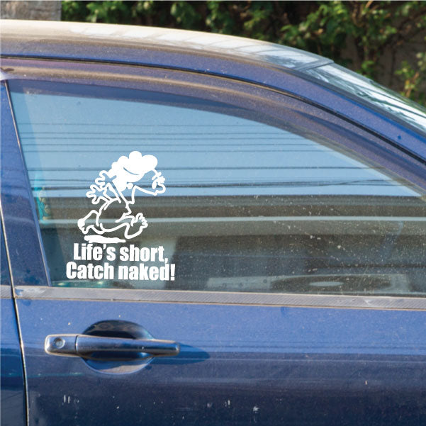 Image of Naked Calvin - Life is Short Mom Decals