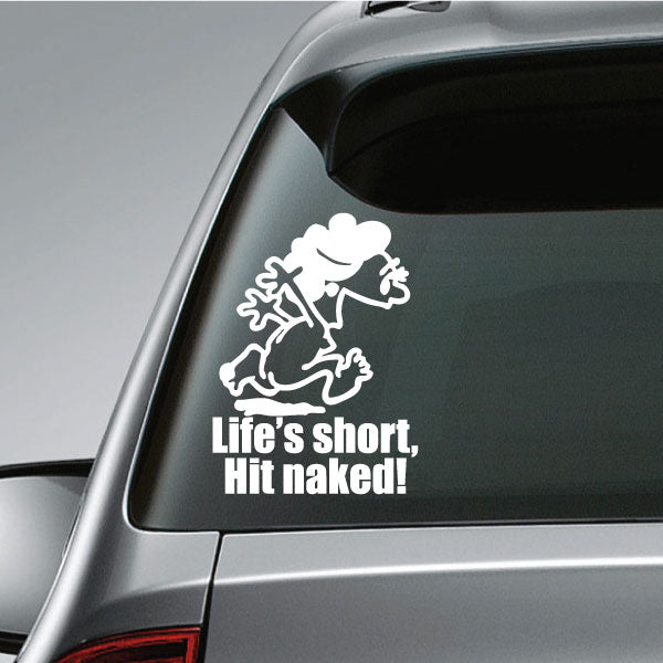 Image of Naked Calvin - Life is Short Mom Decals