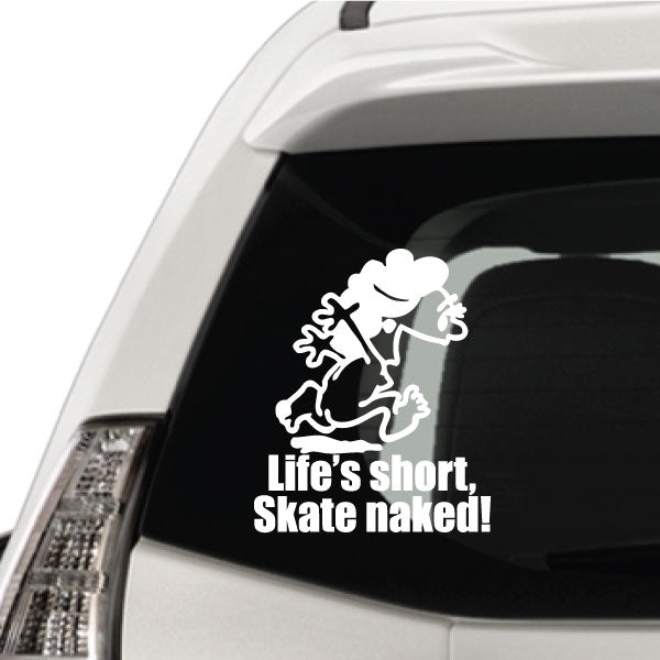 Image of Naked Calvin - Life is Short Mom Decals