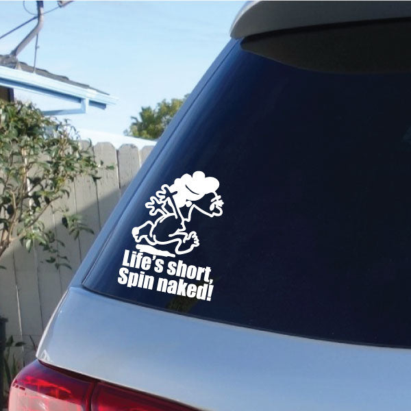 Image of Naked Calvin - Life is Short Mom Decals