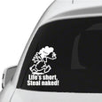 Image of Naked Calvin - Life is Short Mom Decals