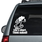 Image of Naked Calvin - Life is Short Mom Decals