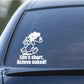 Image of Naked Calvin - Life is Short Mom Decals