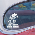 Image of Naked Calvin - Life is Short Mom Decals